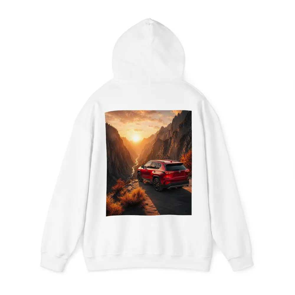 Toyota RAV4 Red SUV Canyon Sunset – Hoodies