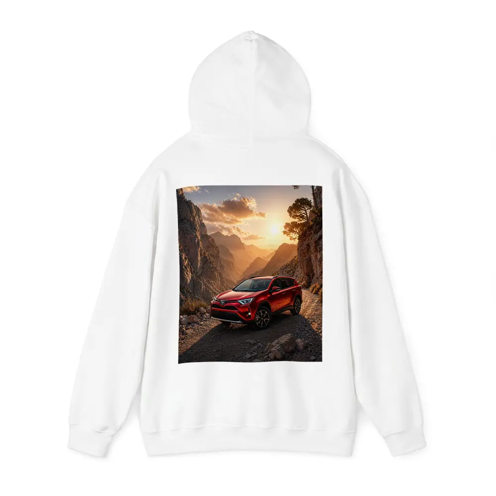 Toyota RAV4 Red SUV Mountain Canyon Sunset – Hoodies
