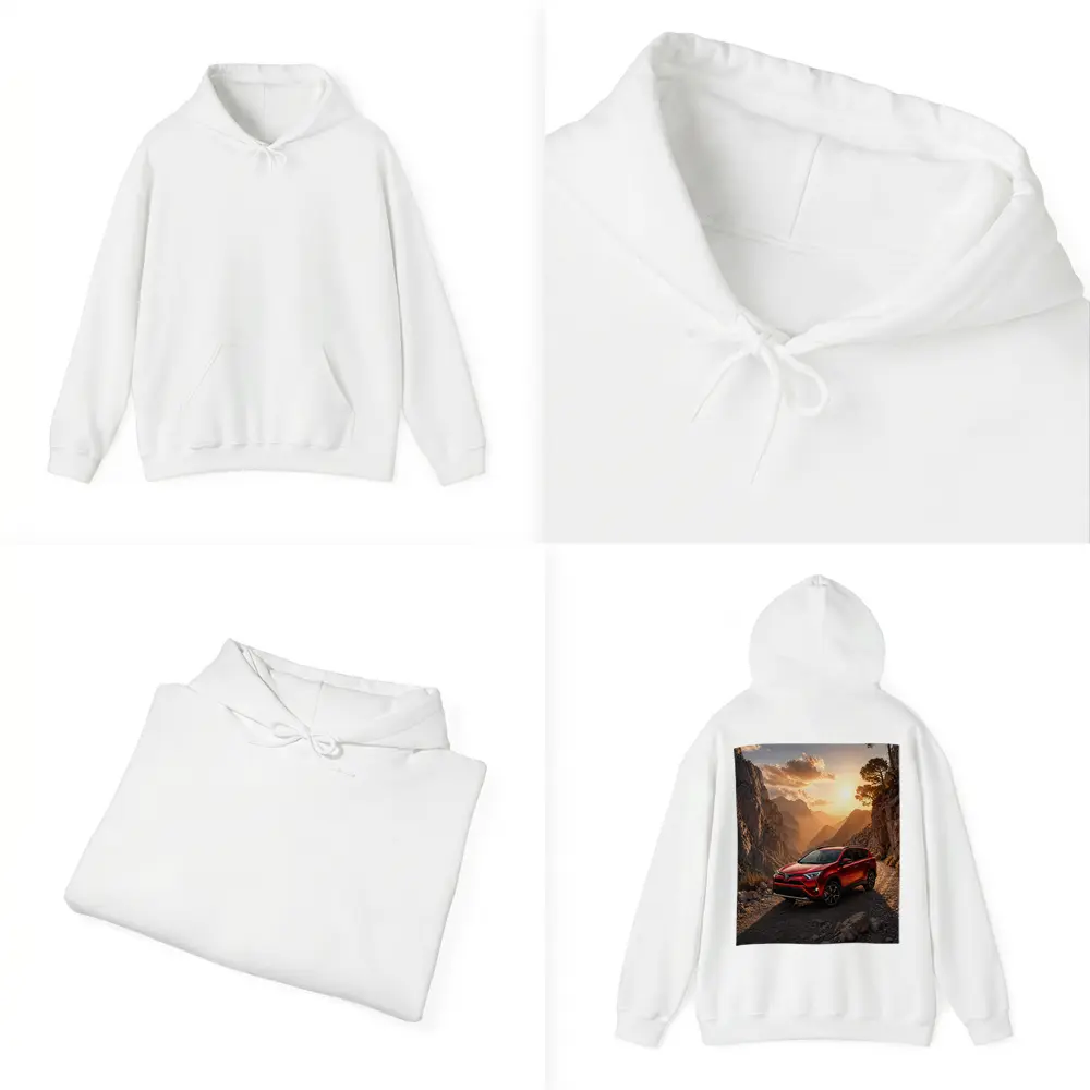 Toyota RAV4 Red SUV Mountain Canyon Sunset – Hoodies