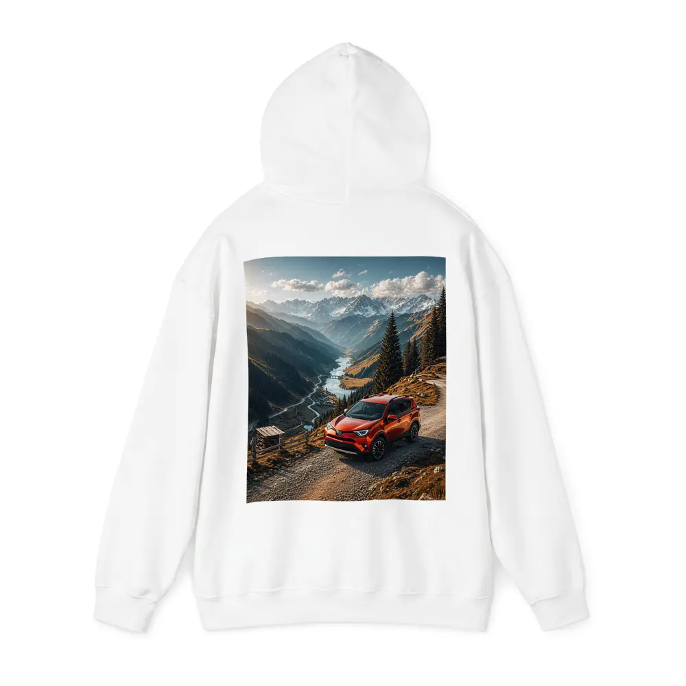 Toyota RAV4 Red SUV Mountain Valley – Hoodies