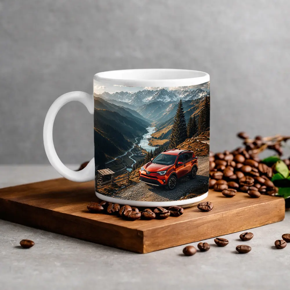 Toyota RAV4 Red SUV Mountain Valley – Mugs