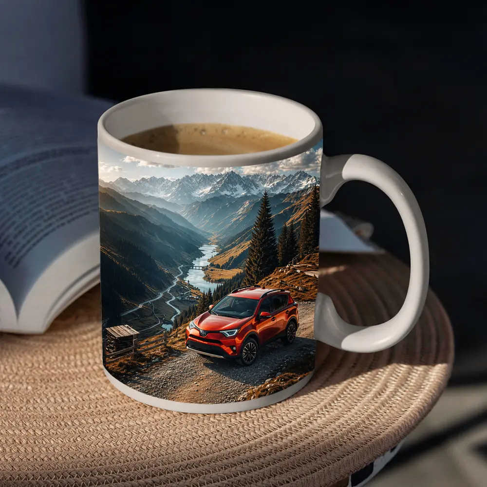 Toyota RAV4 Red SUV Mountain Valley – Mugs