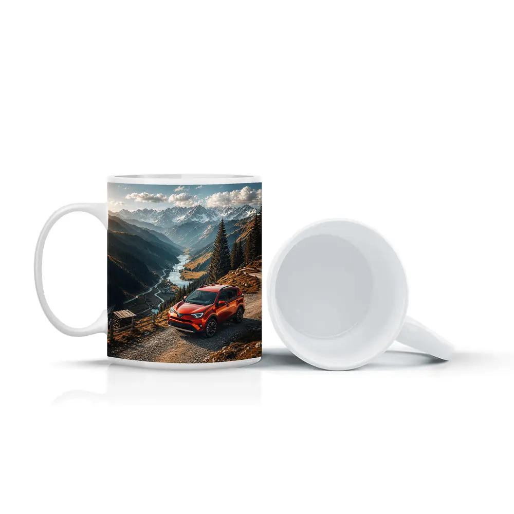 Toyota RAV4 Red SUV Mountain Valley – Mugs