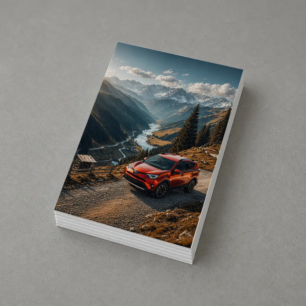 Toyota RAV4 Red SUV Mountain Valley – Postcards