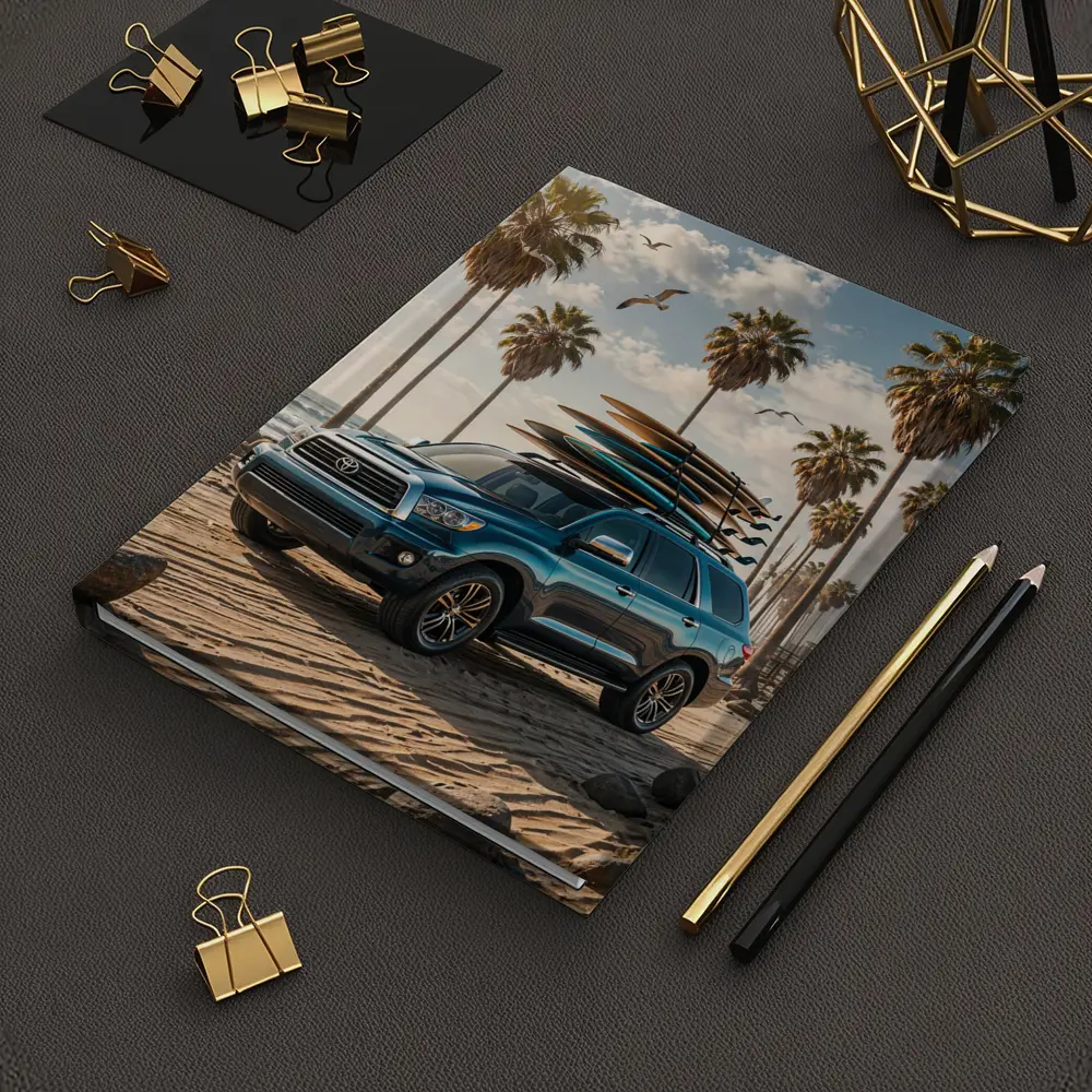 Toyota Sequoia SUV Parked at Sunny Beach – Notebooks
