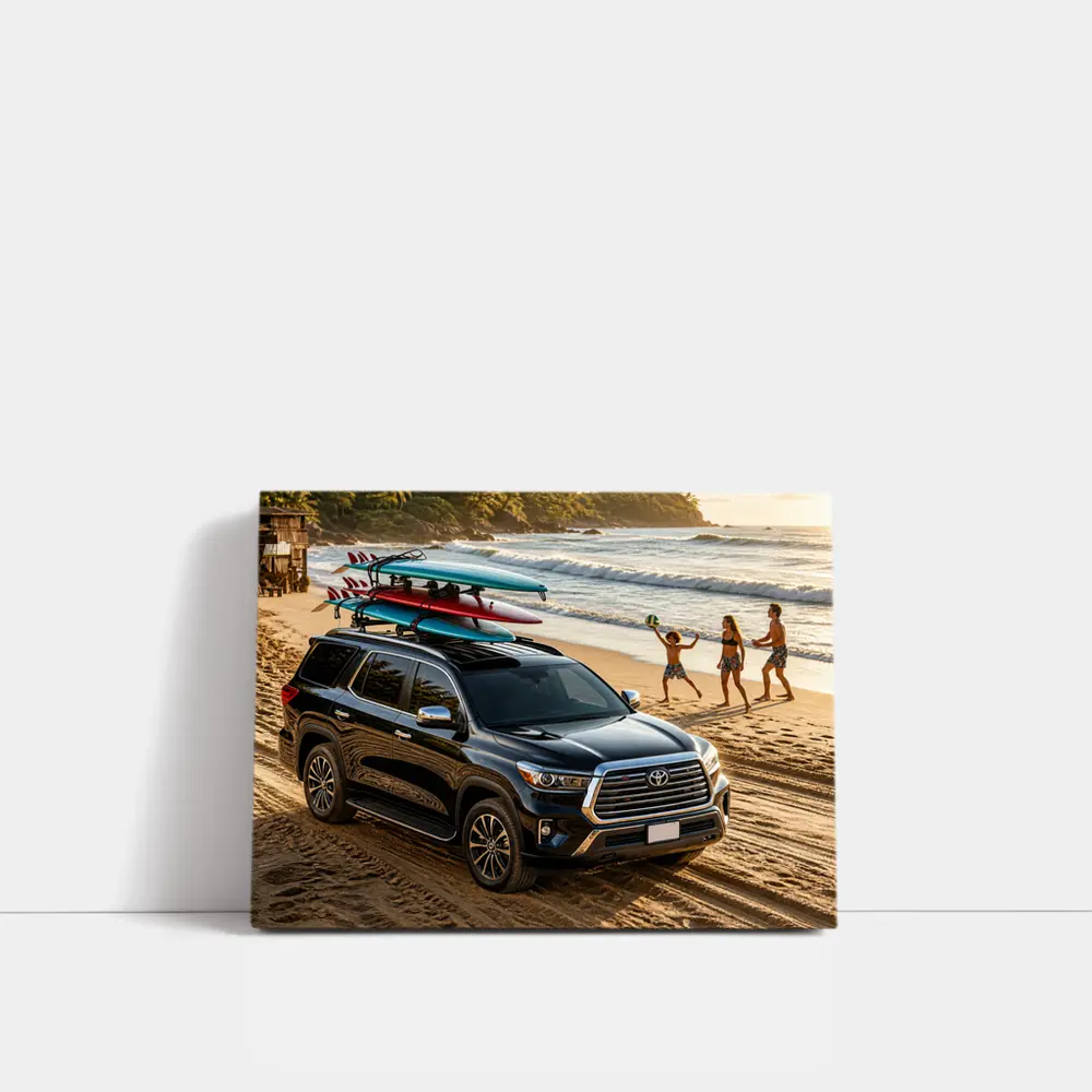 Toyota Sequoia SUV Parked On Beach – Wall Art