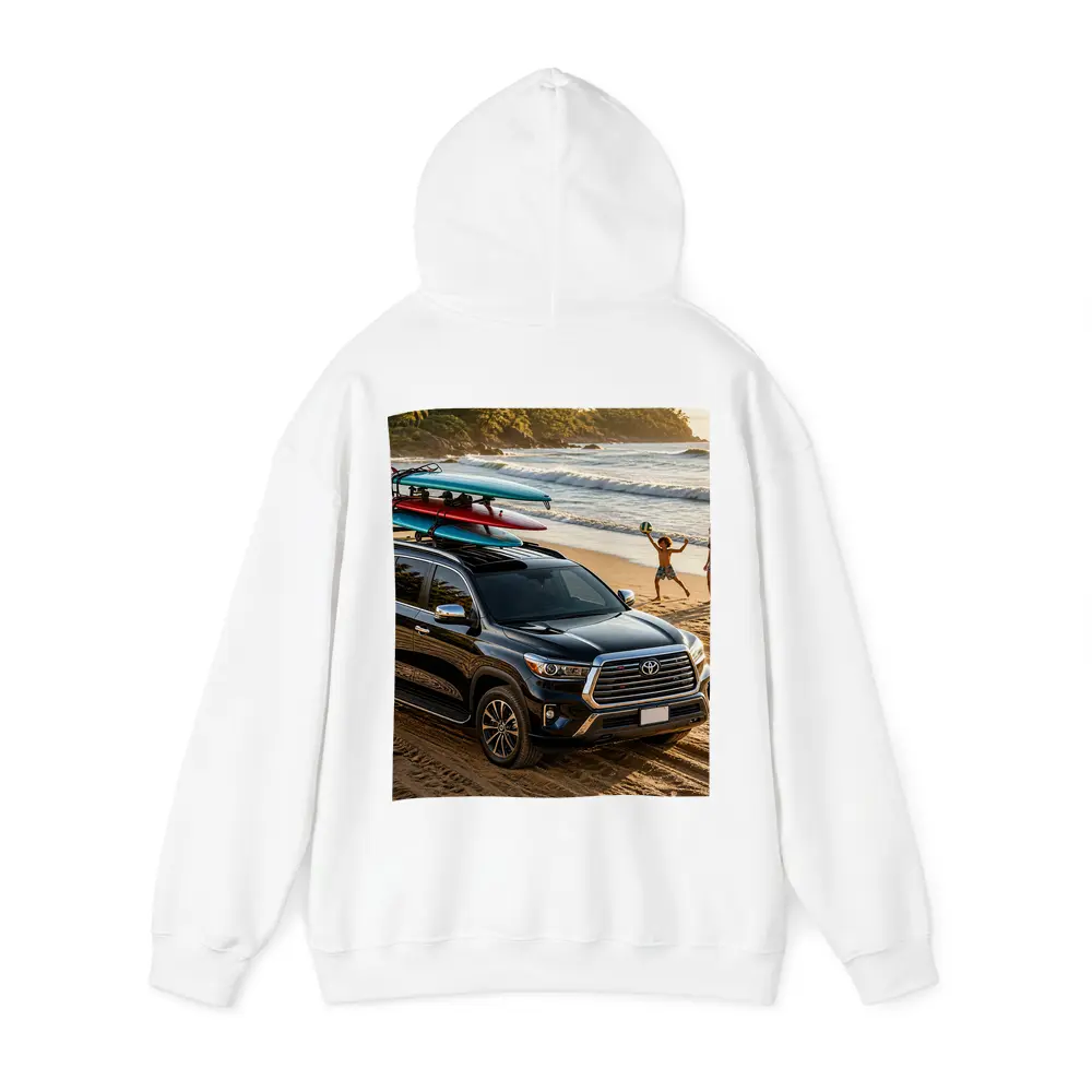 Toyota Sequoia SUV Parked On Beach – Hoodies