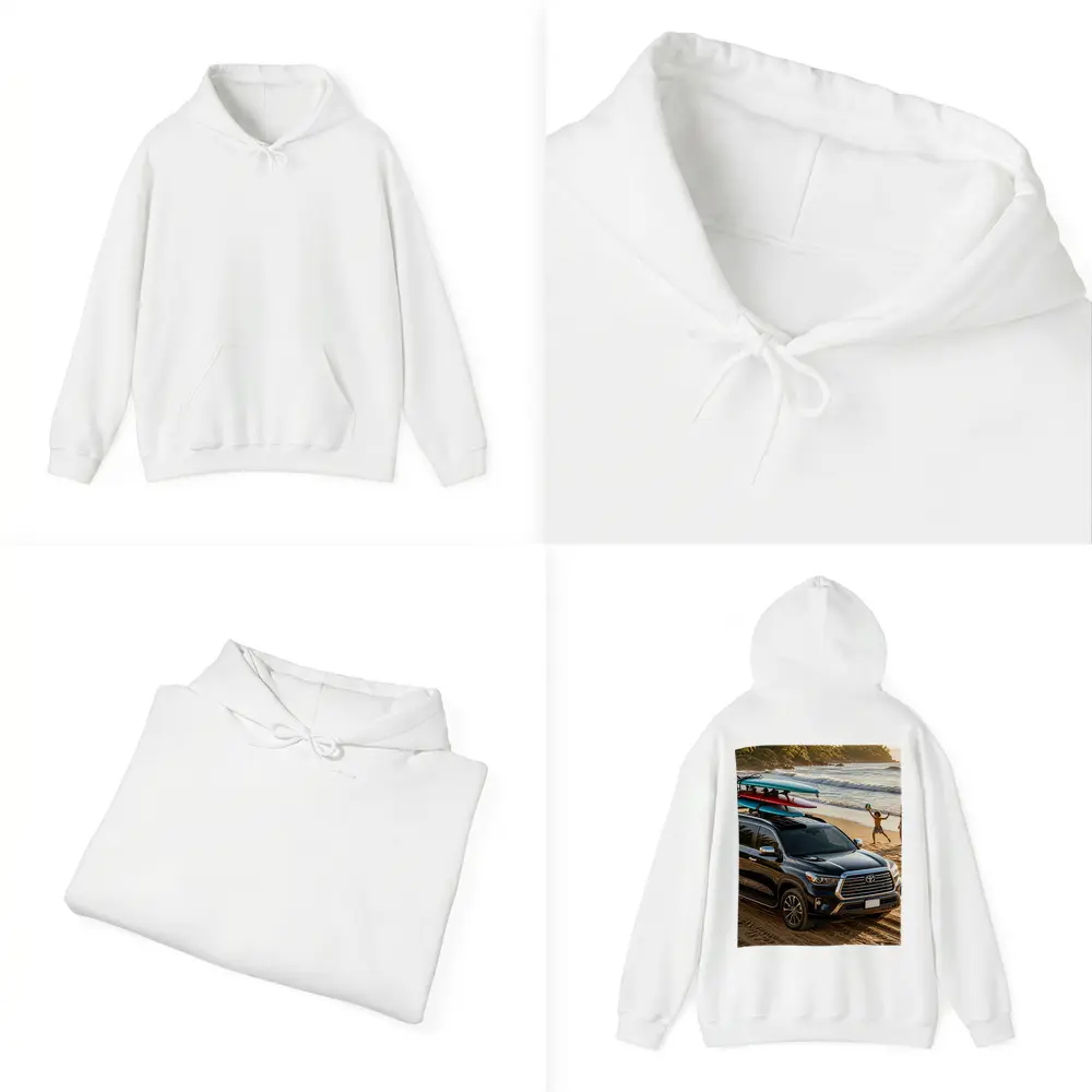 Toyota Sequoia SUV Parked On Beach – Hoodies