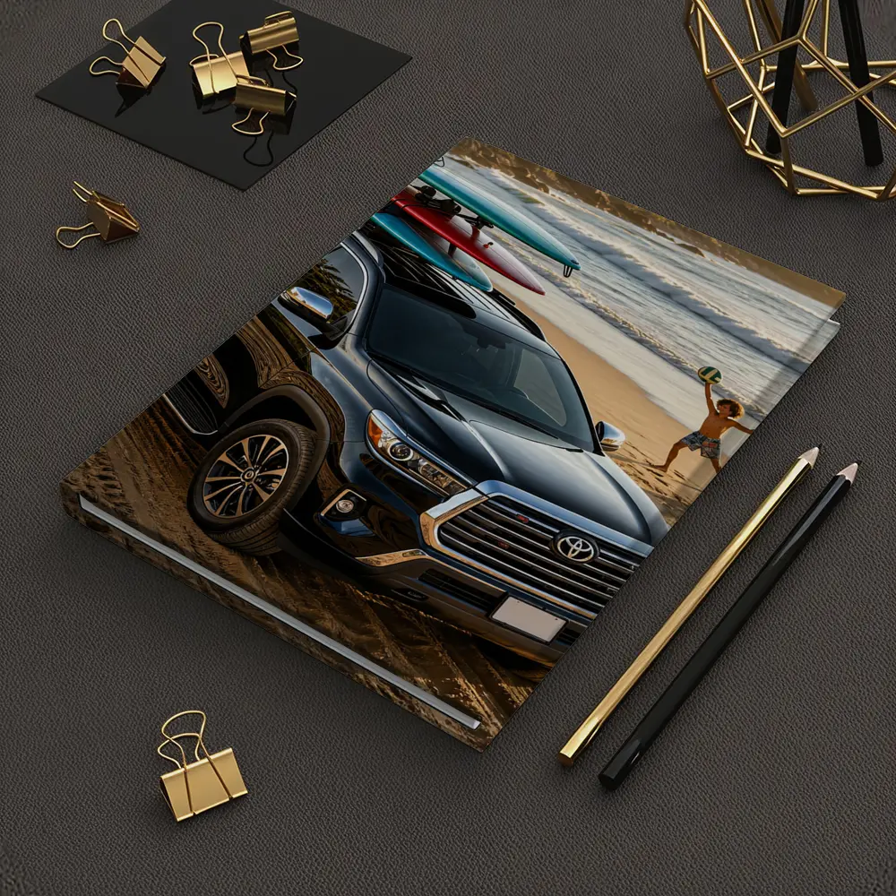 Toyota Sequoia SUV Parked On Beach – Notebooks