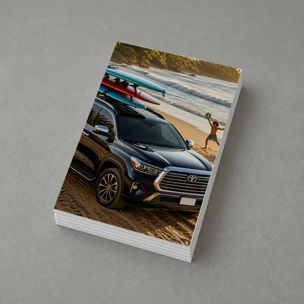 Toyota Sequoia SUV Parked On Beach – Postcards