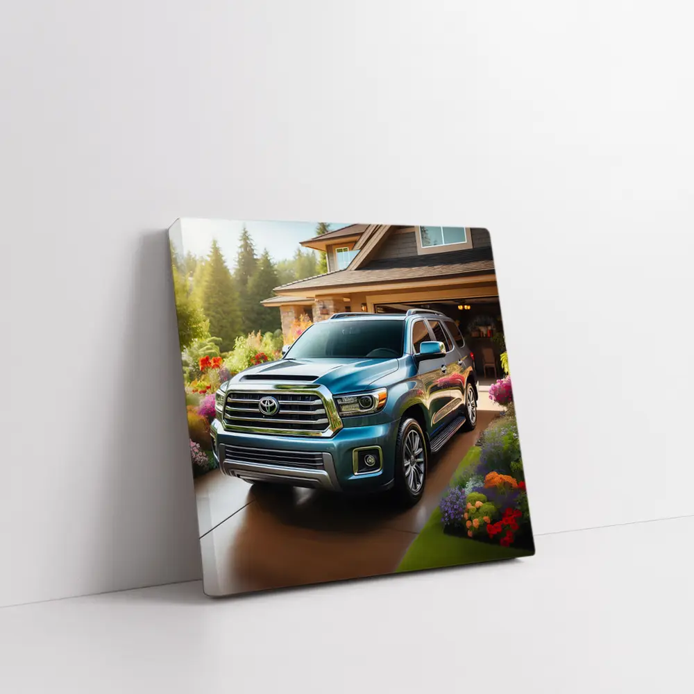 Toyota Sequoia SUV Driveway Home Setting – Wall Art