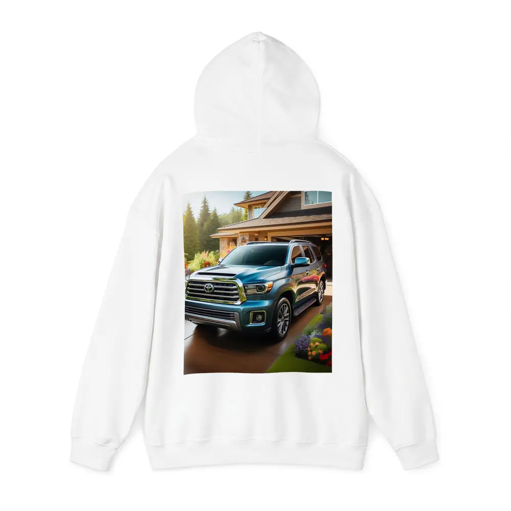 Toyota Sequoia SUV Driveway Home Setting – Hoodies