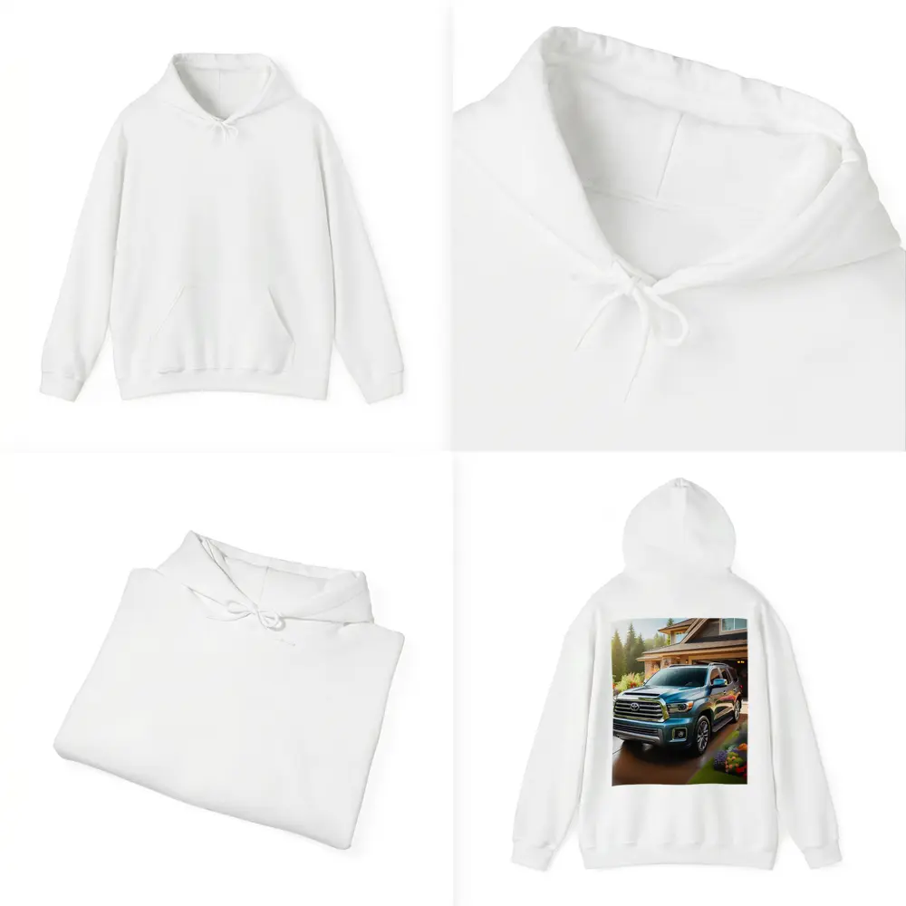Toyota Sequoia SUV Driveway Home Setting – Hoodies