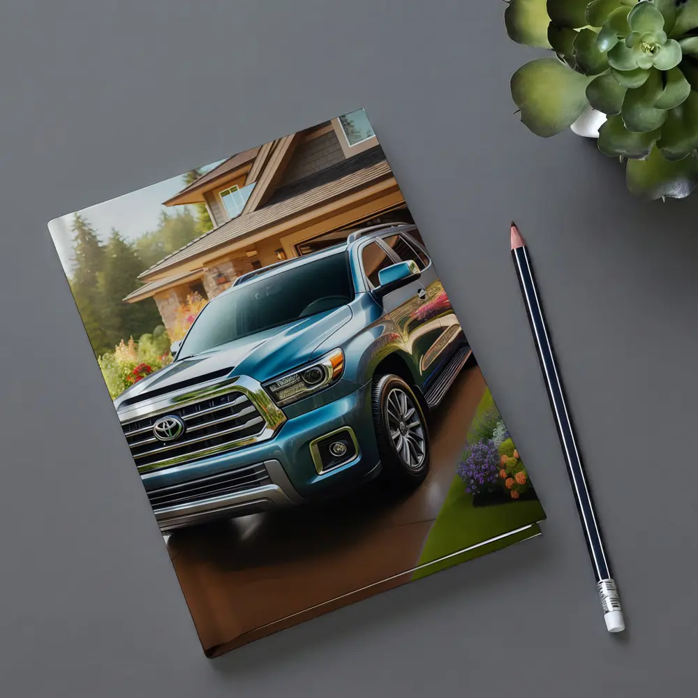Toyota Sequoia SUV Driveway Home Setting – Notebooks