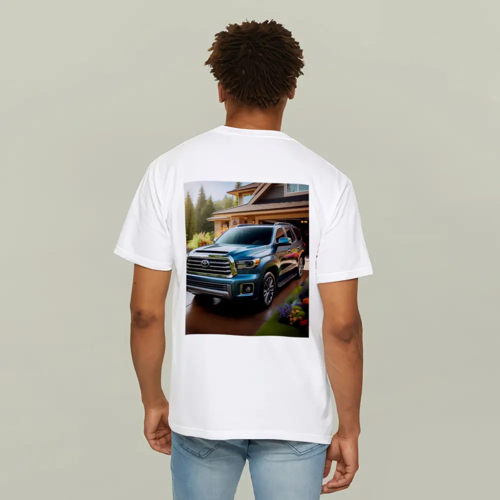 Toyota Sequoia SUV Driveway Home Setting – T-Shirts