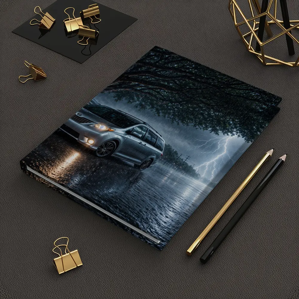 Toyota Sienna Parked In Heavy Thunderstorm – Notebooks