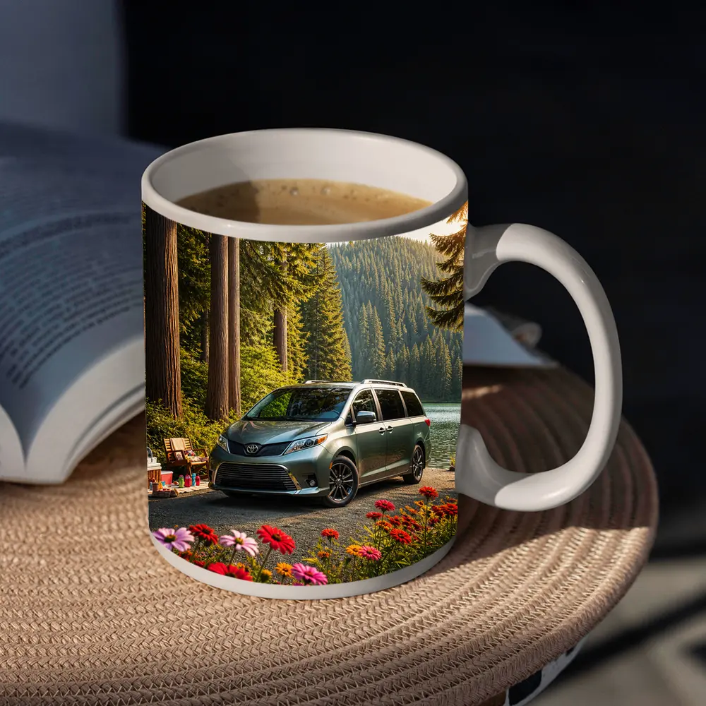 Toyota Sienna Parked by Forest Lake – Mugs