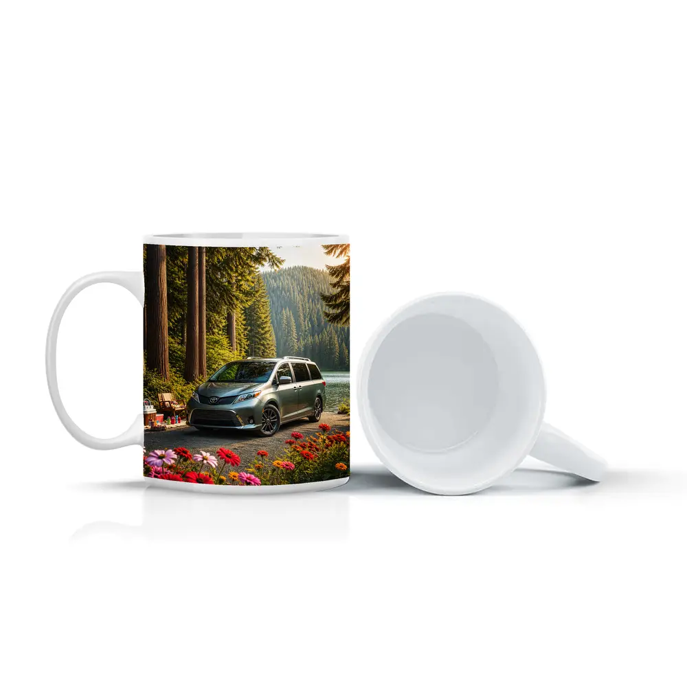 Toyota Sienna Parked by Forest Lake – Mugs