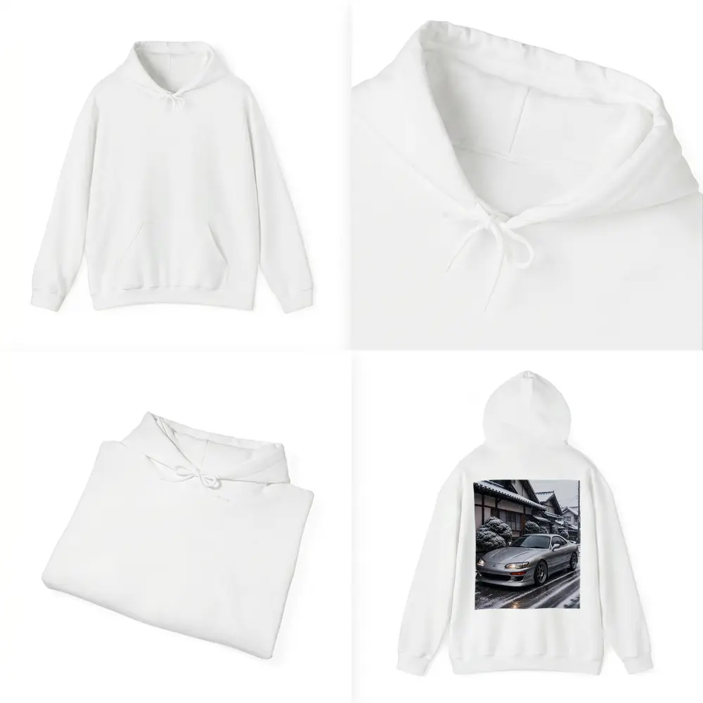Toyota Soarer Silver Coupe Snowy Japan Street – Hoodies