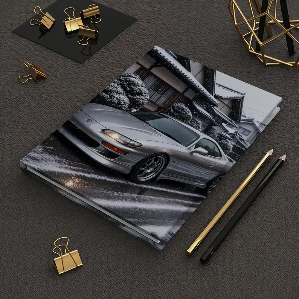 Toyota Soarer Silver Coupe Snowy Japan Street – Notebooks
