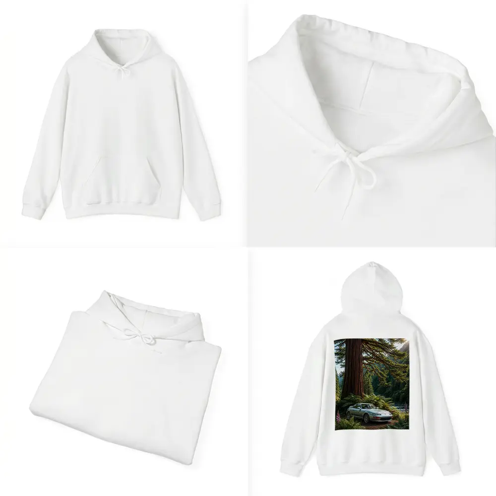 Toyota Supra Silver Coupe Forest River Setting – Hoodies