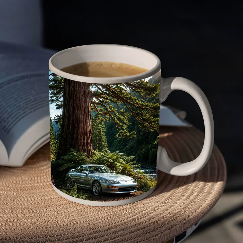 Toyota Supra Silver Coupe Forest River Setting – Mugs