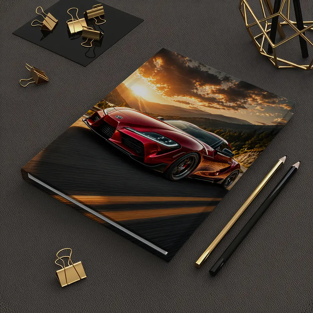 Toyota Supra Red Mountain Sunset Drive – Notebooks