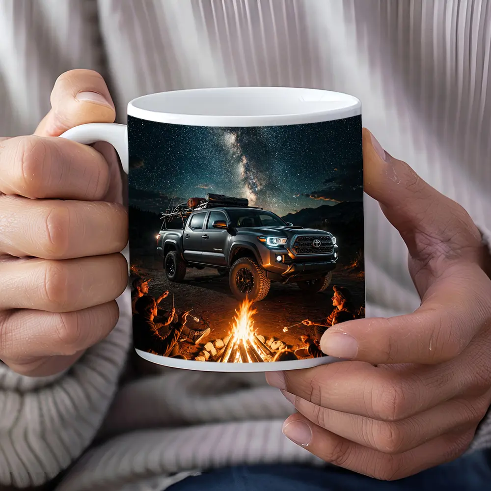Toyota Tacoma Campfire Night Milky Way – Mugs