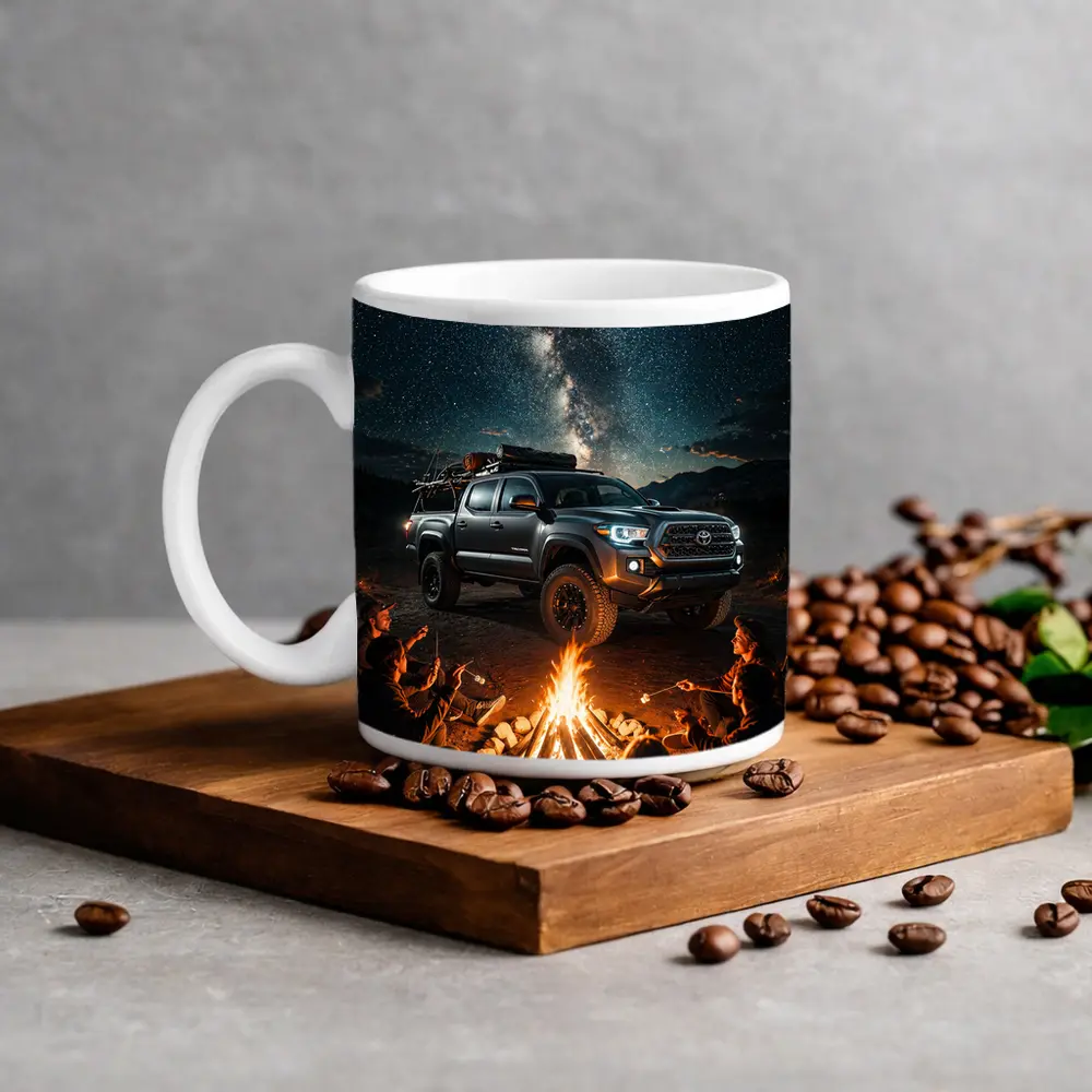 Toyota Tacoma Campfire Night Milky Way – Mugs