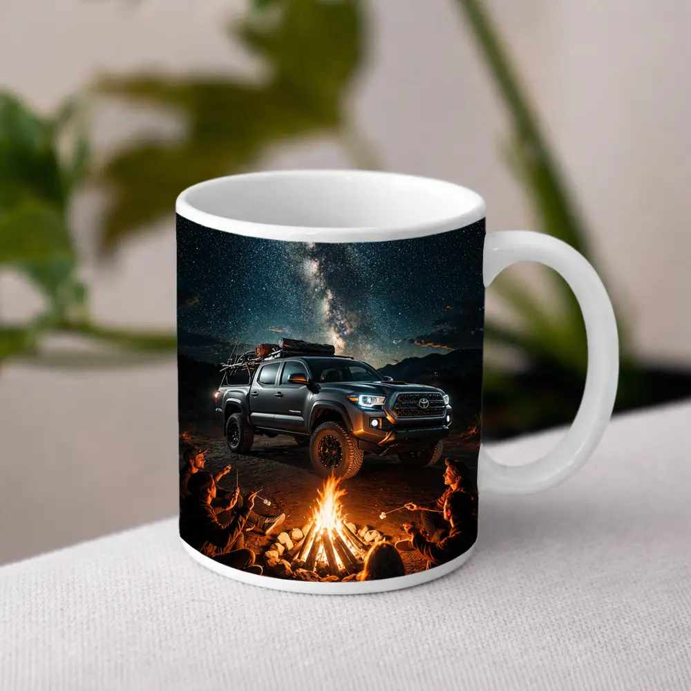 Toyota Tacoma Campfire Night Milky Way – Mugs