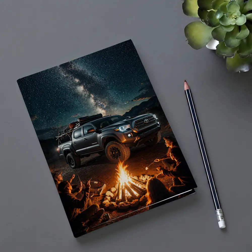 Toyota Tacoma Campfire Night Milky Way – Notebooks