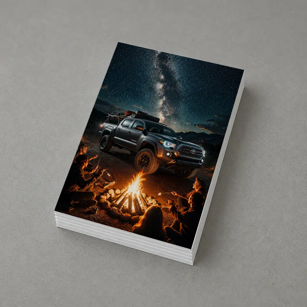 Toyota Tacoma Campfire Night Milky Way – Postcards