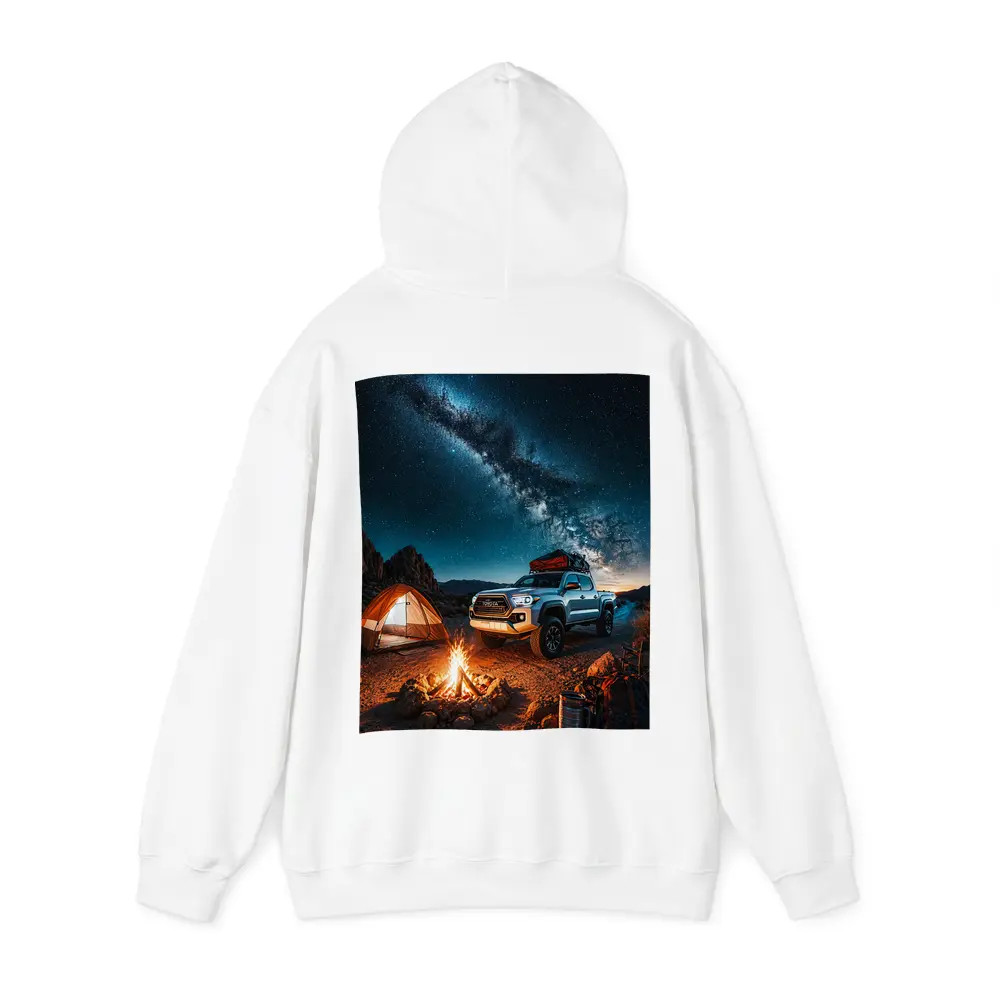 Toyota Tacoma Desert Night Camping Scene – Hoodies