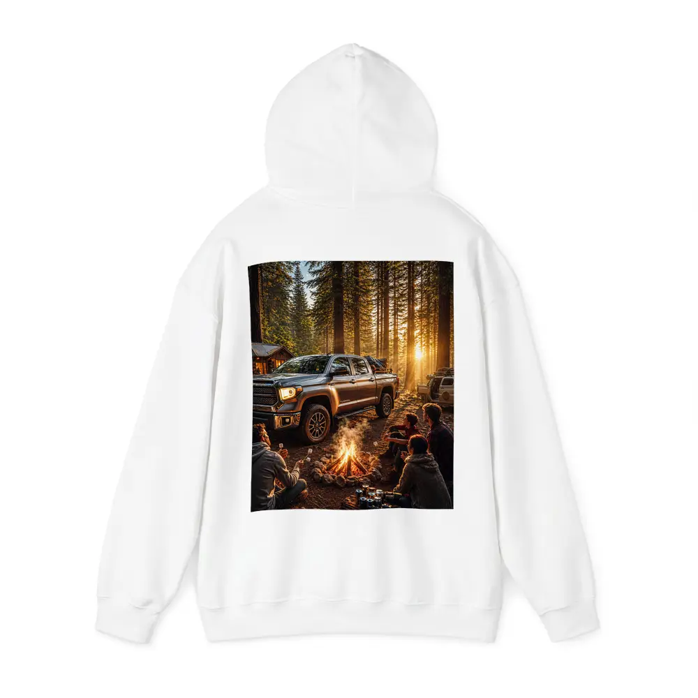 Toyota Tundra Truck Forest Campfire Friends – Hoodies