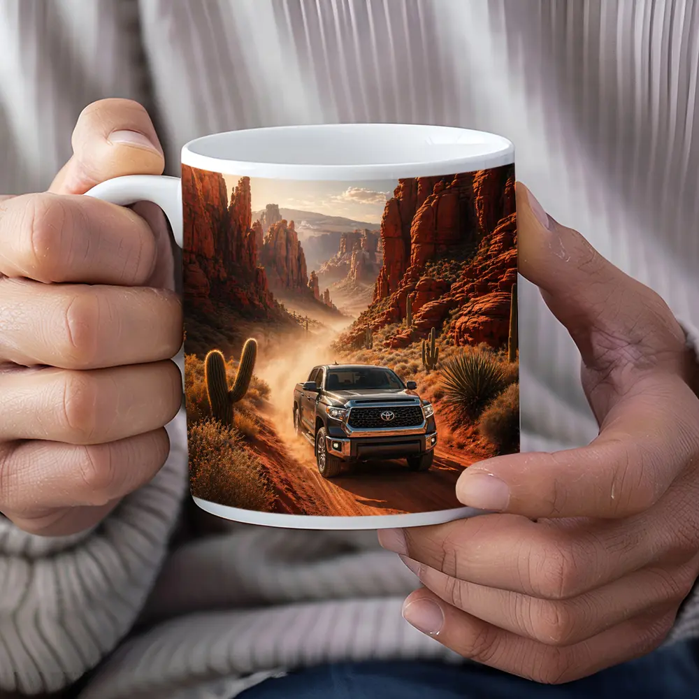 Toyota Tundra Truck Red Rock Canyon Desert – Mugs