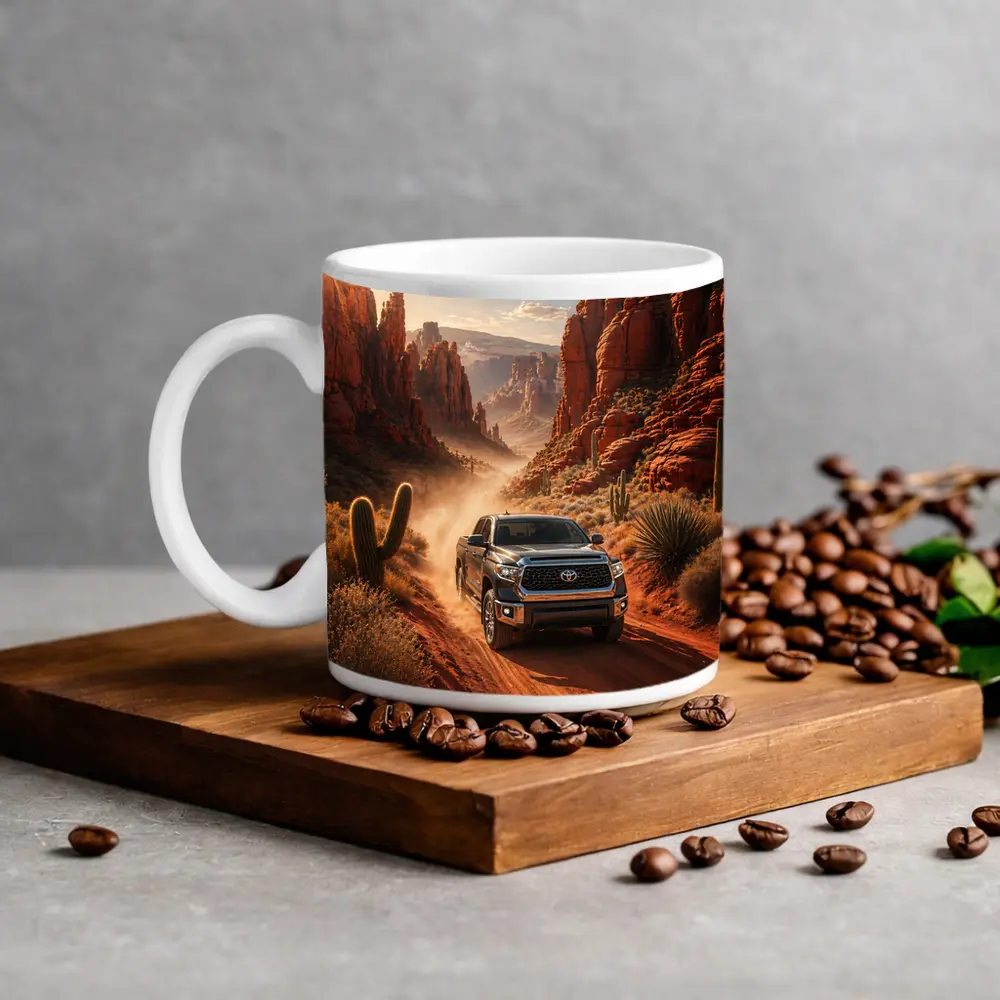 Toyota Tundra Truck Red Rock Canyon Desert – Mugs