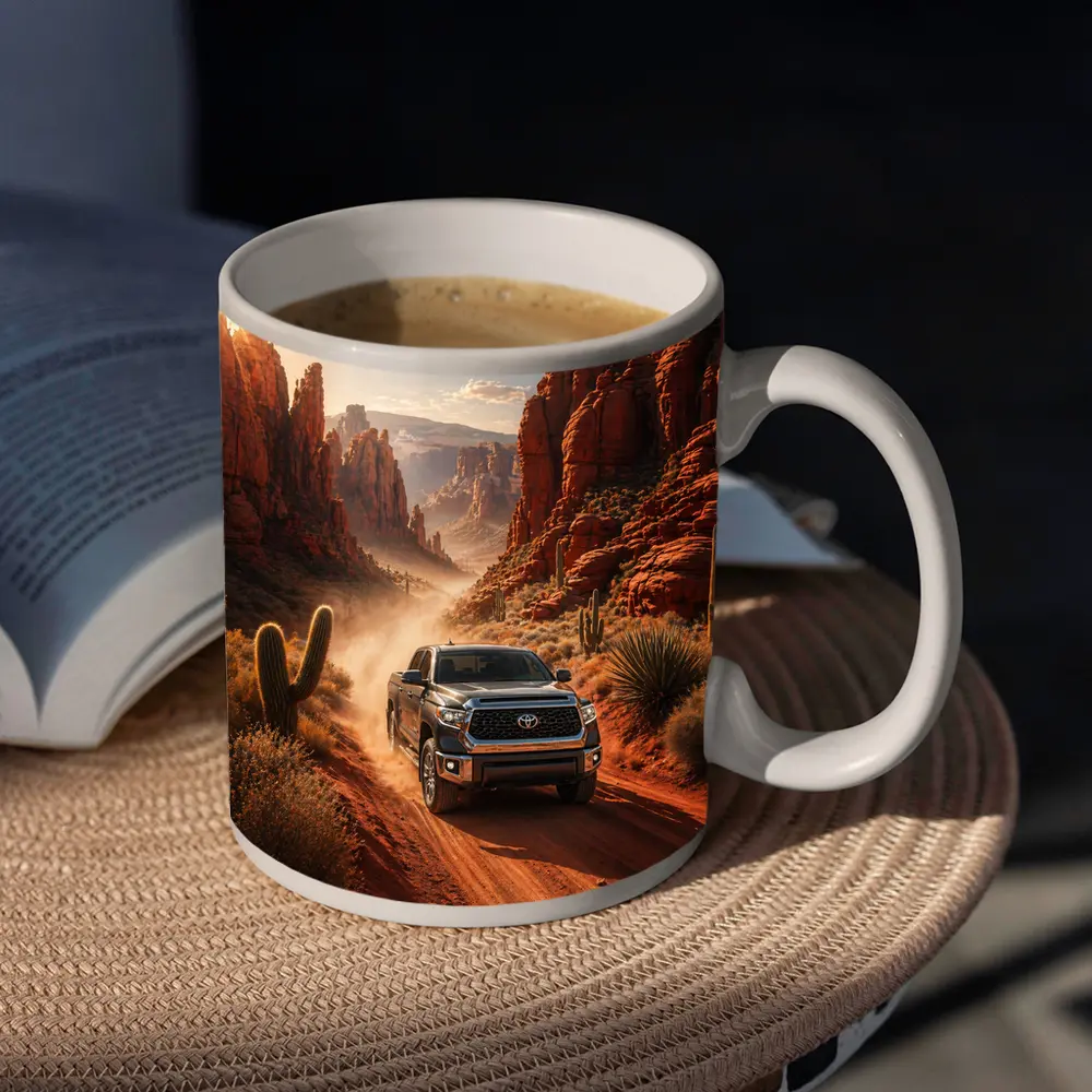 Toyota Tundra Truck Red Rock Canyon Desert – Mugs