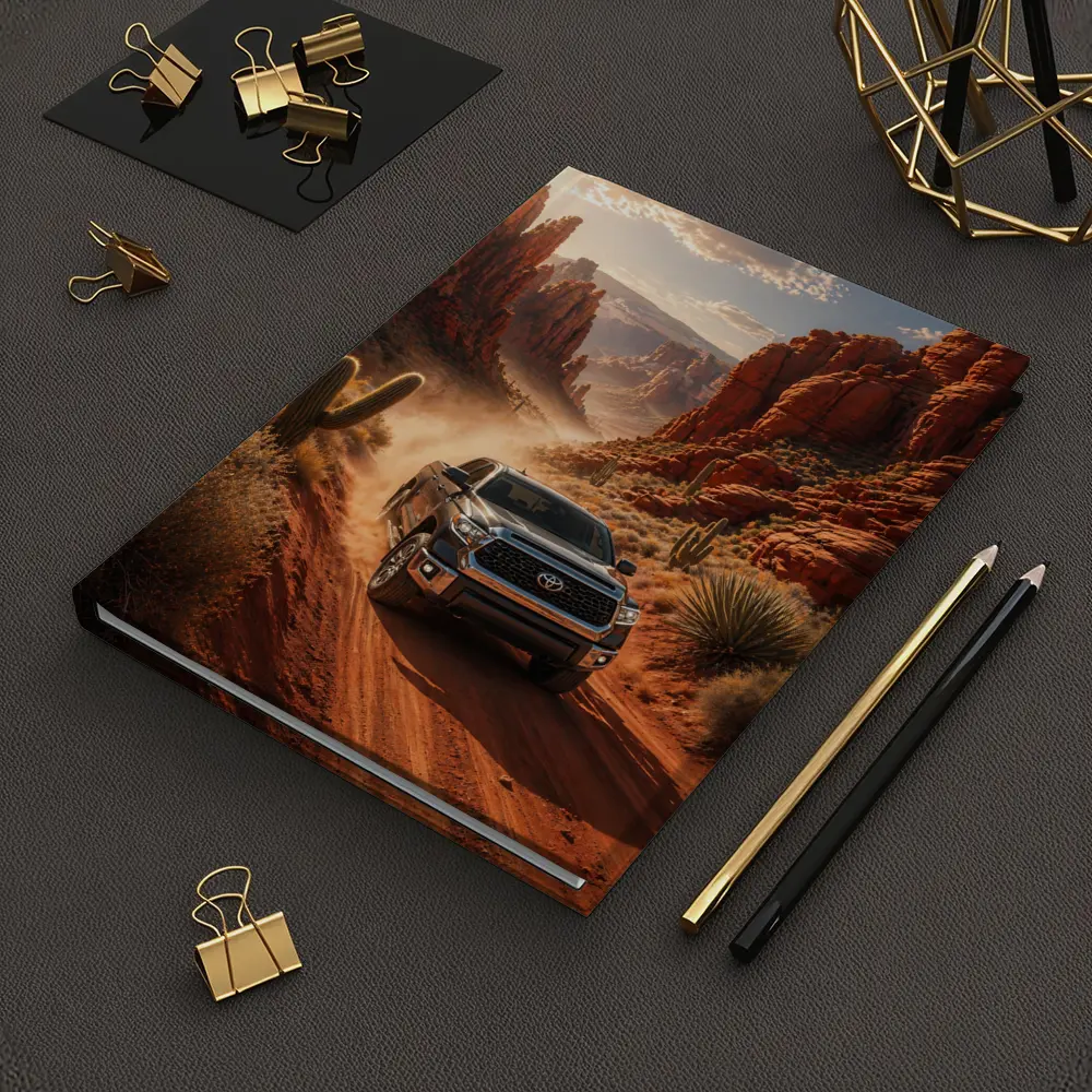 Toyota Tundra Truck Red Rock Canyon Desert – Notebooks