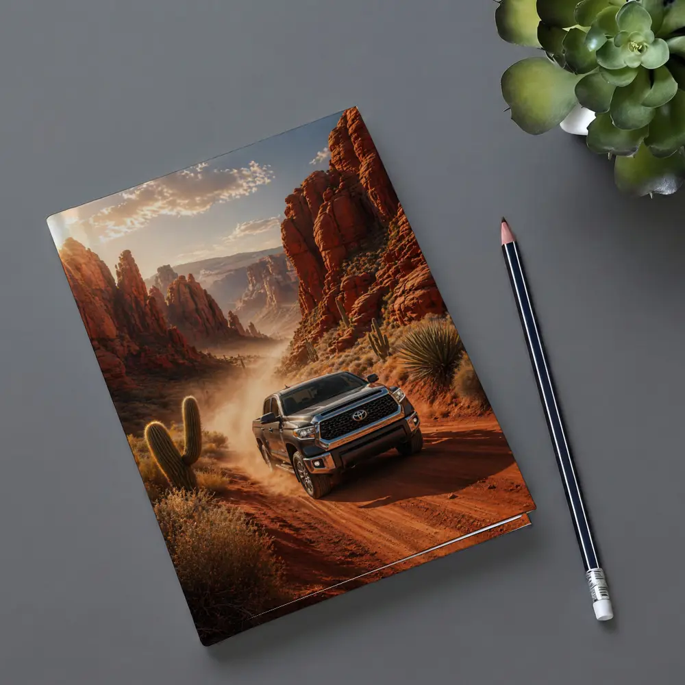 Toyota Tundra Truck Red Rock Canyon Desert – Notebooks