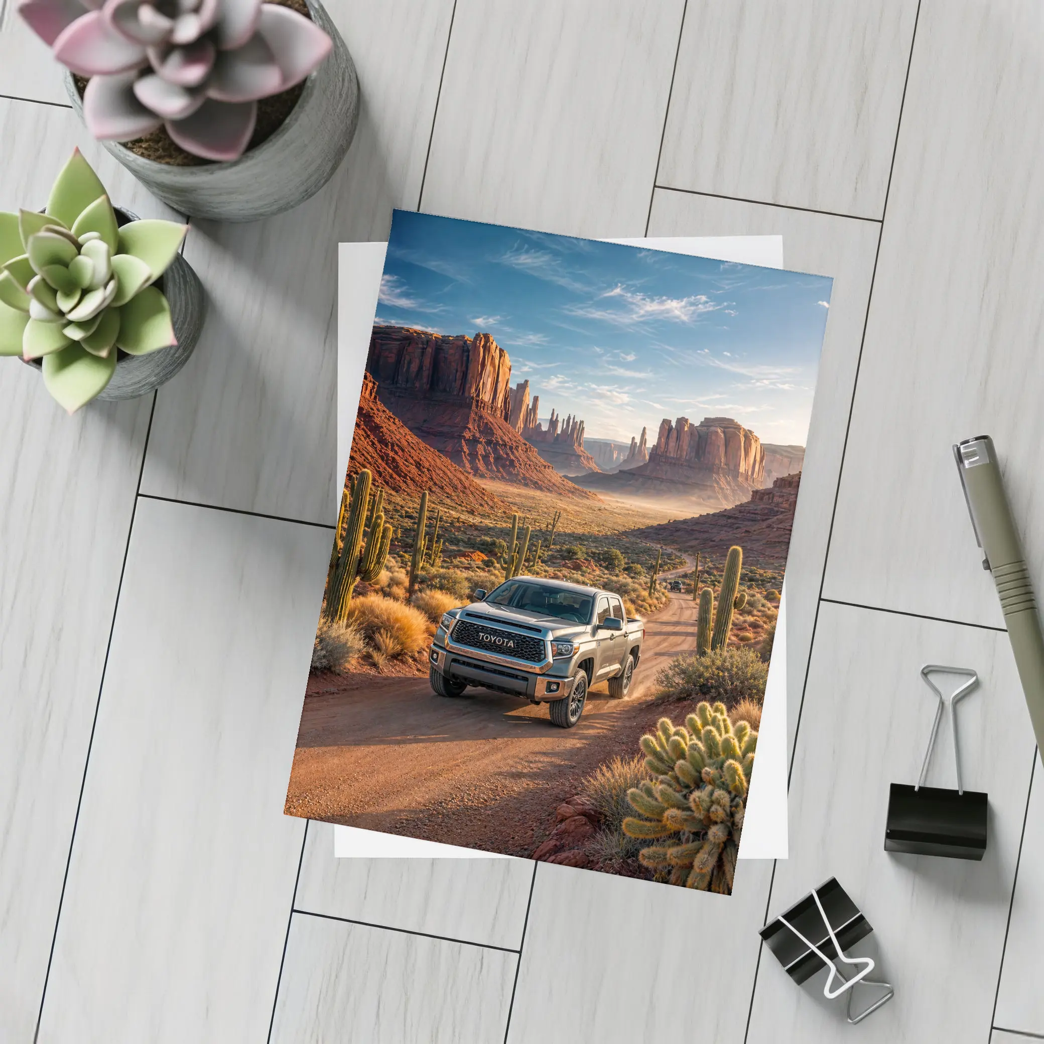 Toyota Tundra Desert Canyon Road Drive – Postcards