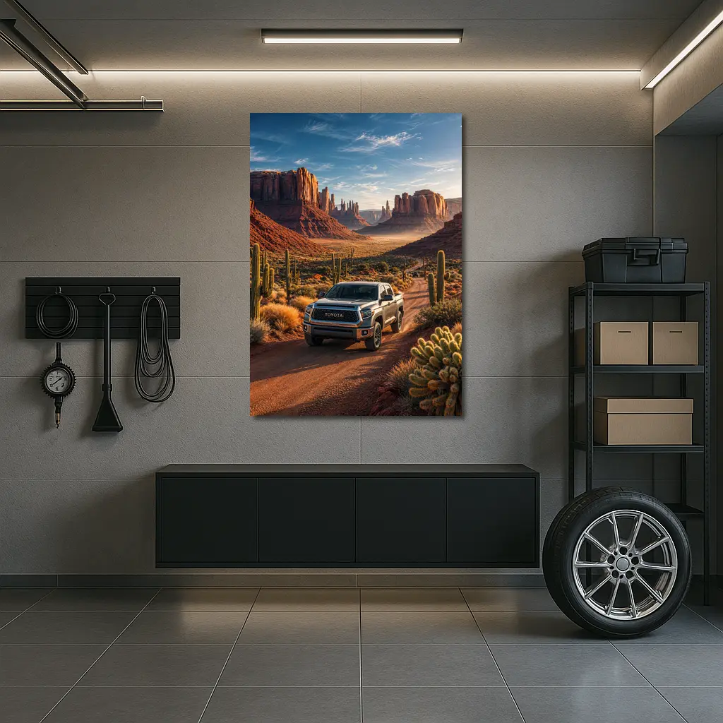 Toyota Tundra Desert Canyon Road Drive – Wall Art