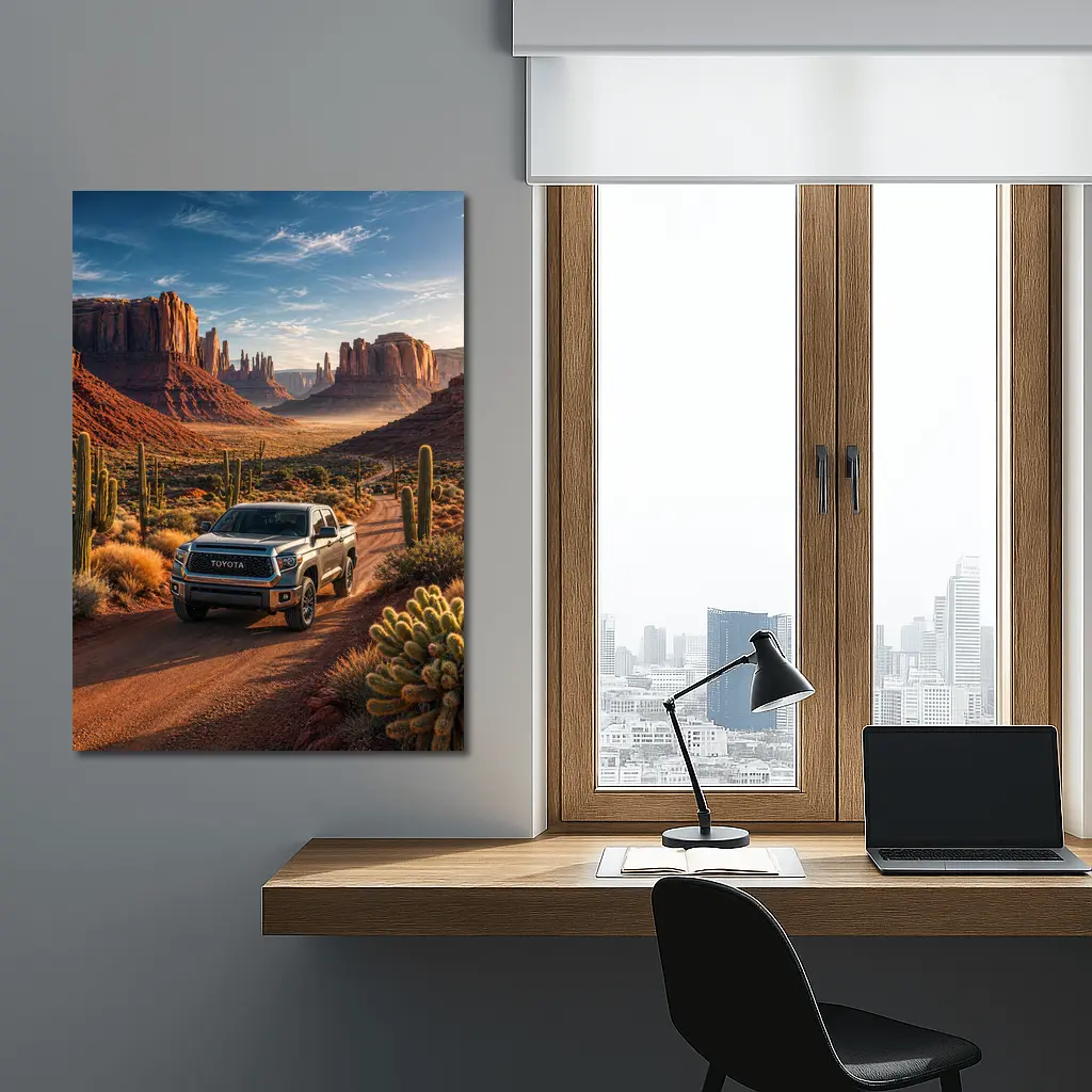 Toyota Tundra Desert Canyon Road Drive – Wall Art