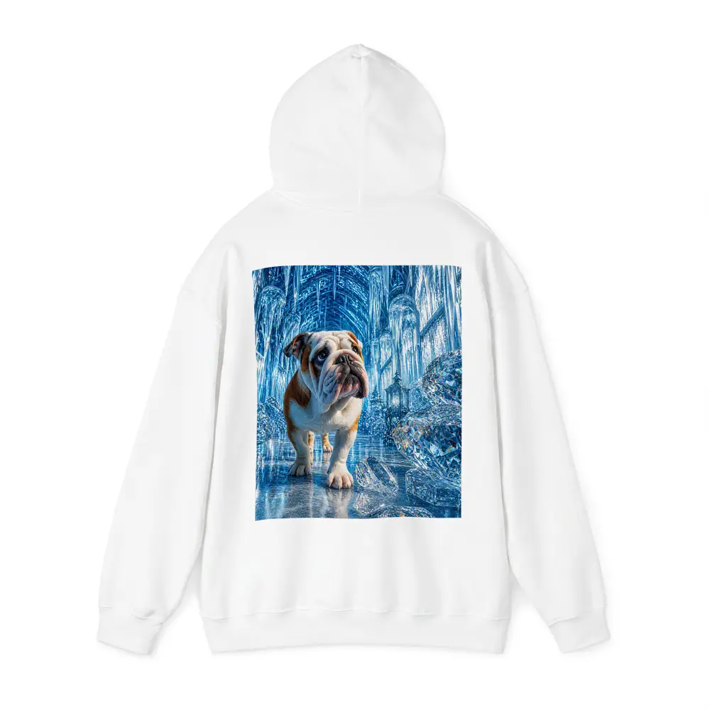 English Bulldog In Crystal Ice Palace – Hoodies