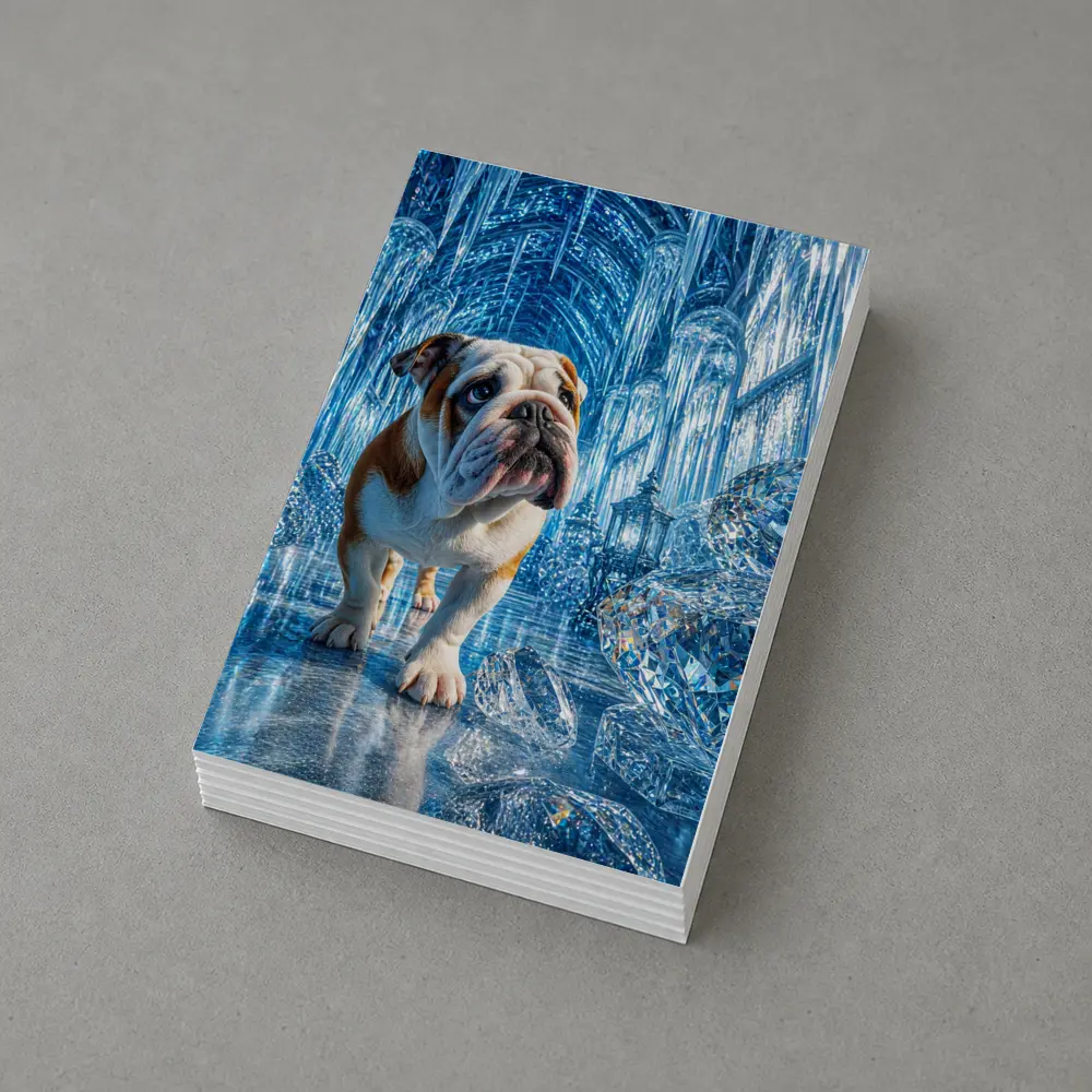 English Bulldog In Crystal Ice Palace – Postcards