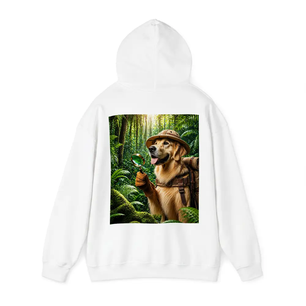 Golden Retriever Explorer Dog in Jungle – Hoodies