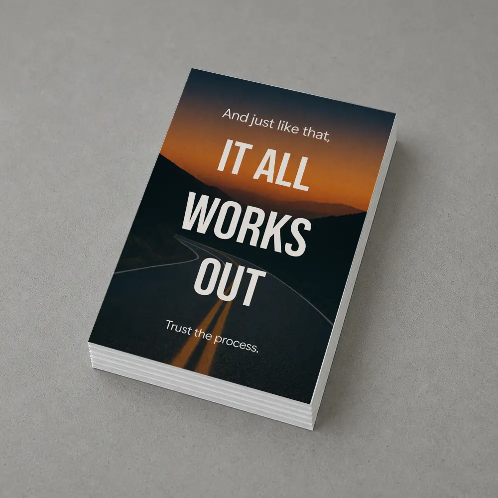 It All Works Out Trust The Process Road – Postcards