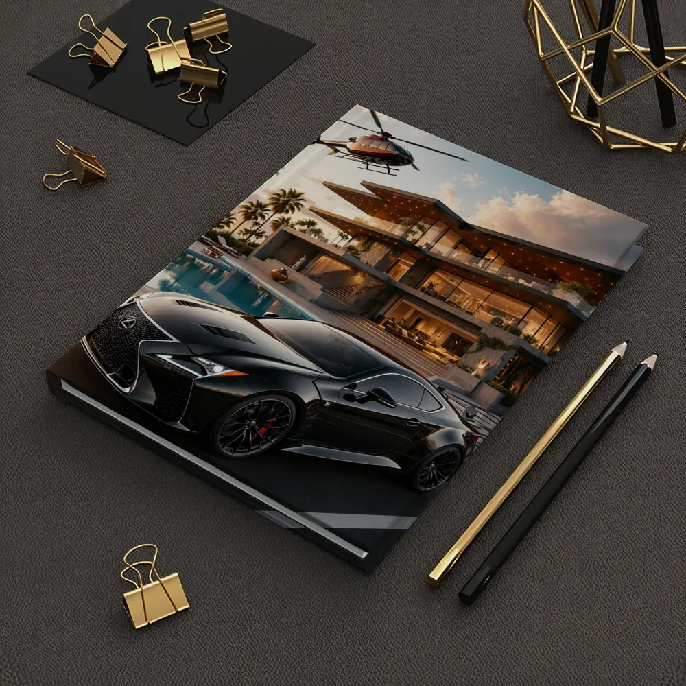 Lexus RC Black Supercar Luxury Villa Sunset – Notebooks