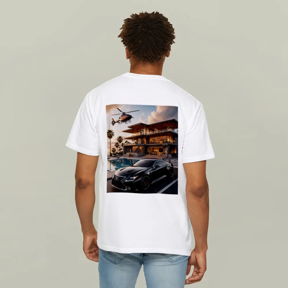 Lexus RC Black Supercar Luxury Villa Sunset – T-Shirts