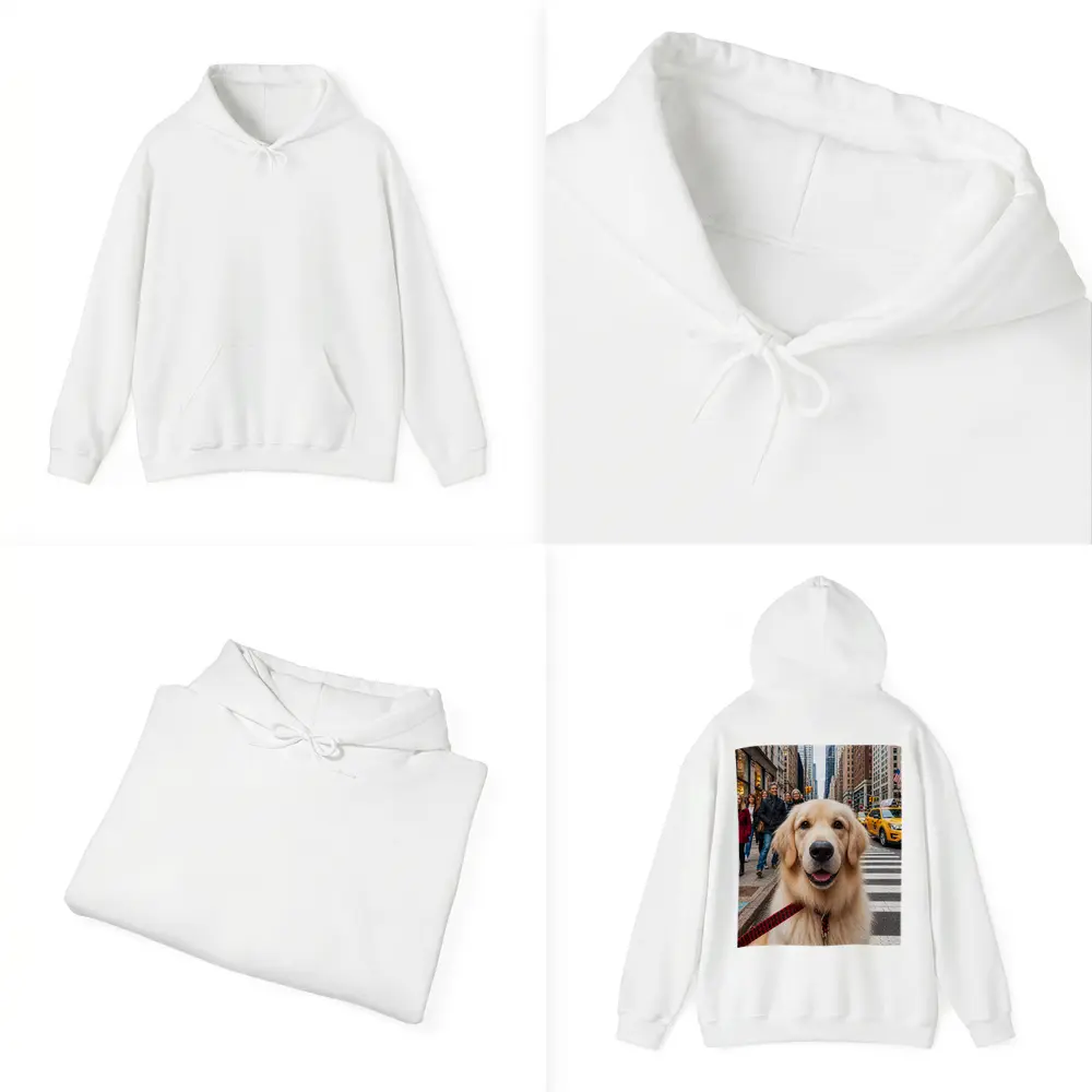 Golden Retriever Dog New York City Street – Hoodies
