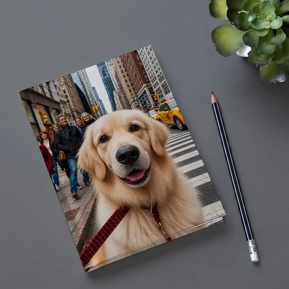 Golden Retriever Dog New York City Street – Notebooks